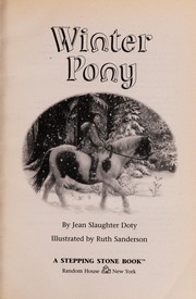 Cover of Winter pony by Jean Slaughter Doty
