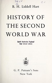 Front cover of History of the Second World War by B. H. Liddell Hart