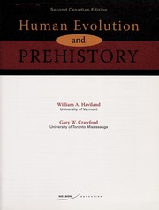 Cover of Human evolution and prehistory by William A. Haviland