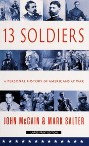 Cover of Thirteen soldiers by John McCain