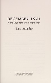 Cover of December 1941 by Evan Mawdsley