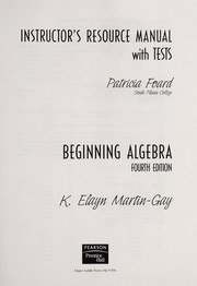 Cover of Beginning algebra by K. Elayn Martin-Gay