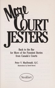 Cover of More Court Jesters by Peter V. MacDonald