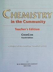Cover of Chemistry in the community by American Chemical Society