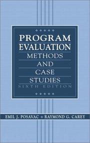 Cover of Program Evaluation by Emil J. Posavac