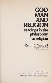 Front cover of God, man, and religion by Keith E. Yandell
