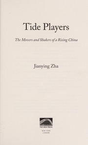 Front cover of Tide players by Jianying Zha