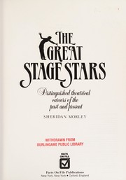 Front cover of The great stage stars by Sheridan Morley