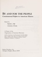Front cover of By and for the people by Kermit Hall