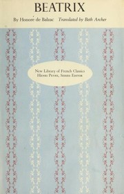 Cover of Béatrix by Honoré de Balzac