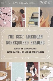 Front cover of The best American nonrequired reading, 2004 by Dave Eggers
