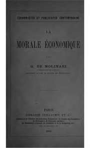 Cover of La morale économique by Gustave Molinari