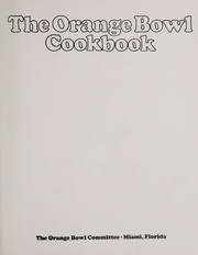 Front cover of The Orange Bowl cookbook by Unknown