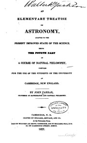 Front cover of An elementary treatise on astronomy by Farrar, John