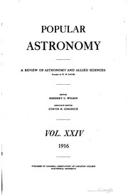 Cover of Popular astronomy by William Wallace Payne