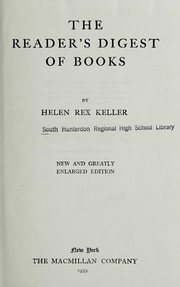 Cover of The reader's digest of books by Helen Rex Keller