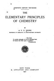 Cover of The elementary principles of chemistry by Abram Van Eps Young