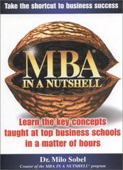 Cover of MBA in a Nutshell by Milo Sobel
