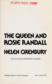 Front cover of The Queen and Rosie Randall by Helen Oxenbury