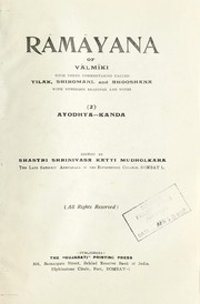 Cover of Rāmāyaṇam by Vālmīki