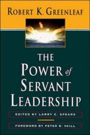 Front cover of The power of servant-leadership by Robert K. Greenleaf