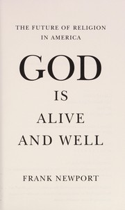Front cover of God is alive and well by Frank Newport