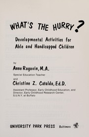Front cover of What's the hurry? by Anne Rogovin