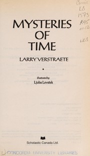 Front cover of Mysteries of Time by Verstraete