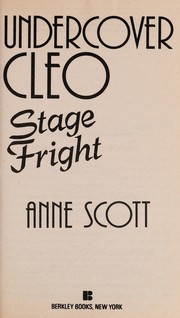 Cover of Stage fright by Scott, Anne