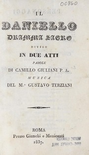 Cover of Il Daniello by Camillo Giuliani