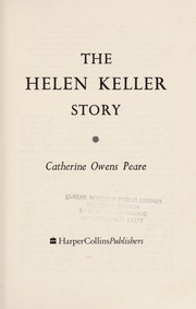 Cover of The Helen Keller story by Catherine Owens Peare