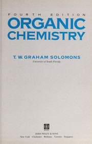 Front cover of Organic Chemistry by T. W. Graham Solomons