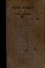 Cover of Peter Ashley by DuBose Heyward