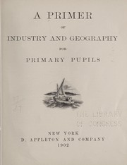 Front cover of A primer of industry and geography for primary pupils by Unknown