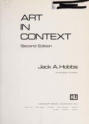 Cover of Art in context by Jack A. Hobbs
