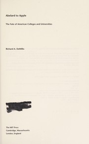 Cover of Abelard to Apple by Richard A. DeMillo