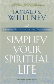 Cover of Simplify Your Spiritual Life by Donald S. Whitney