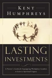 Cover of Lasting Investments by Kent Humphreys