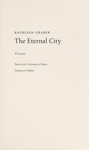 Front cover of The eternal city by Kathleen Graber