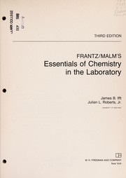 Cover of Frantz/Malm's Essentials of chemistry in the laboratory by Harper Wine Frantz