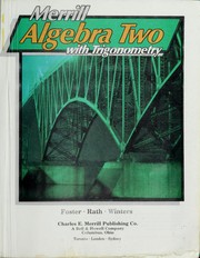 Cover of Merrill algebra two with trigonometry by Alan G. Foster