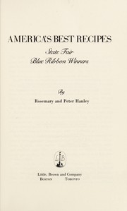 Front cover of America's Best Recipes by Rosemary Hanley