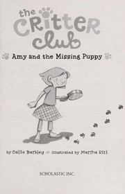 Front cover of Amy and the missing puppy by Callie Barkley