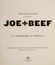 Front cover of The art of living according to Joe Beef by Frédéric Morin