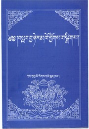 Front cover of Dpal ldan bla ma dam pa Gźuṅ-brgya-smra-baʾi-seṅ-ge Siddhiʾi mtshan can gyi rnam par thar pa yon tan rgya mtsho la dad paʾi rba rlabs rnam par gʾyo ba źes bya ba bźugs so by Byams-pa Lha-btsun-grags-pa