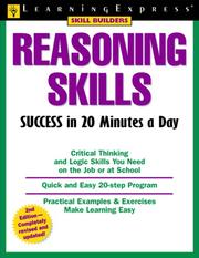 Cover of Reasoning skills success in 20 minutes a day by Elizabeth L. Chesla