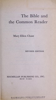 Cover of The Bible and the common reader by Mary Ellen Chase