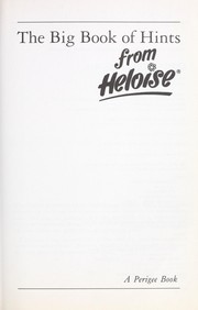 Cover of Big book of hints from Heloise by Heloise