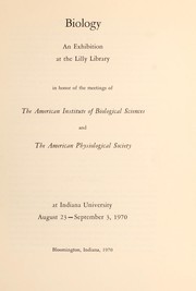 Front cover of Biology by Lilly Library (Indiana University, Bloomington)