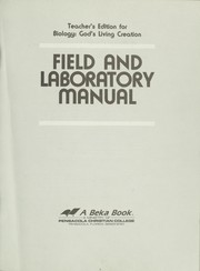 Front cover of Biology : Gods̓ living creation by Beka Book Publications (Firm)